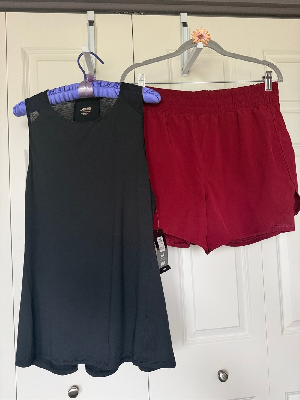 Avia Set - Athletic Shorts with pockets and NWT Tee Sz L/XL